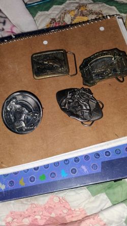 4 belt buckles