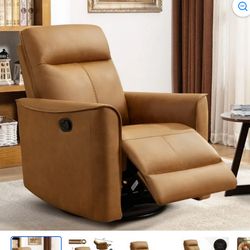 Sillón reclinable de piel