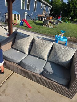 Outdoor patio sofa
