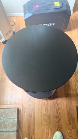 Round Black Accent Table — $35 OBO