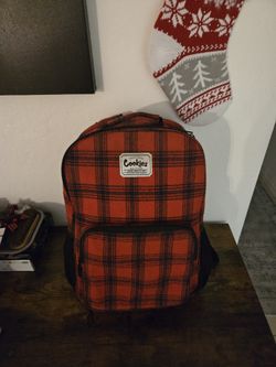 Cookies Smell Proof Back Pack Red Flannel