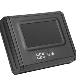 n Safe, Biometric Gun Safes for pistol with LCD of Battery, USB-C Port, Fingerprint Quick Access Handgun Safe Portable for Car Bedside Nightstan