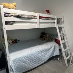 White Bunk beds / Twin Bed Frames