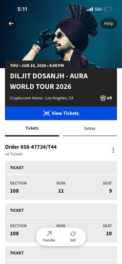 Diljit Dosanjh LA Concert tickets