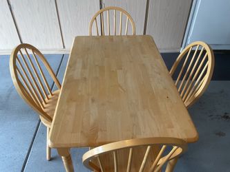 Table and 4 chairs
