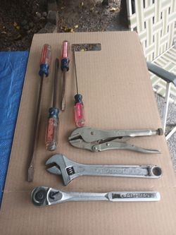 Craftsman tools and vise grip