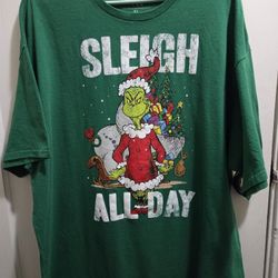 Dr. Seuss Green Grinch T-shirt XL