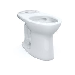 TOTO® Drake® Elongated Universal Height TORNADO FLUSH® Toilet Bowl with 10 Inch Rough-In and CEFIONTECT®, Cotton White - C776CEFG.10#01