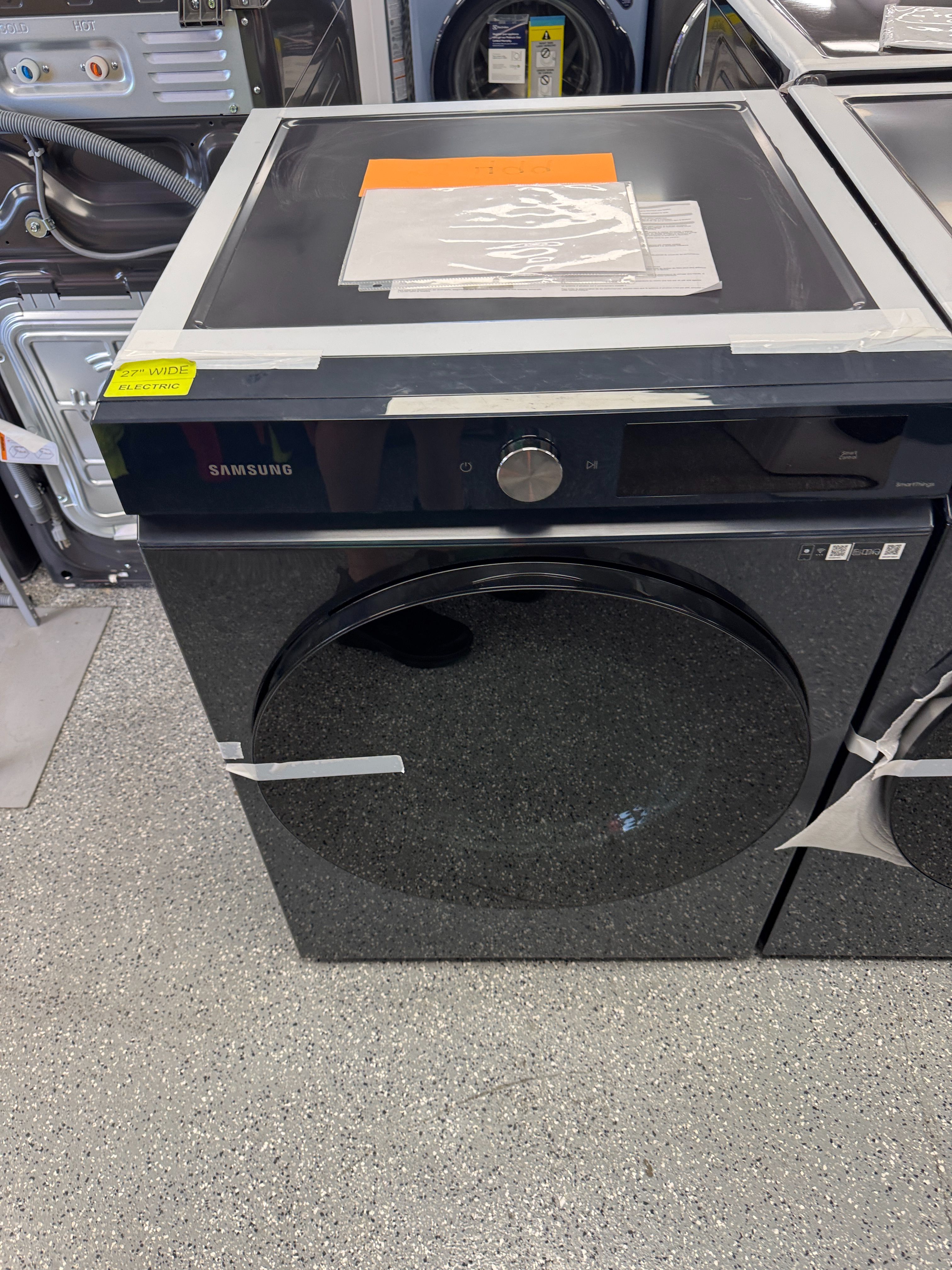 Navy Blue Samsung Electric Dryer 7.5 Cu Ft Units are new open box scratch and dent
