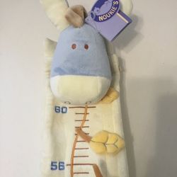 Growth chart for boys. Brand new with tags attached. Color is blue and cream.