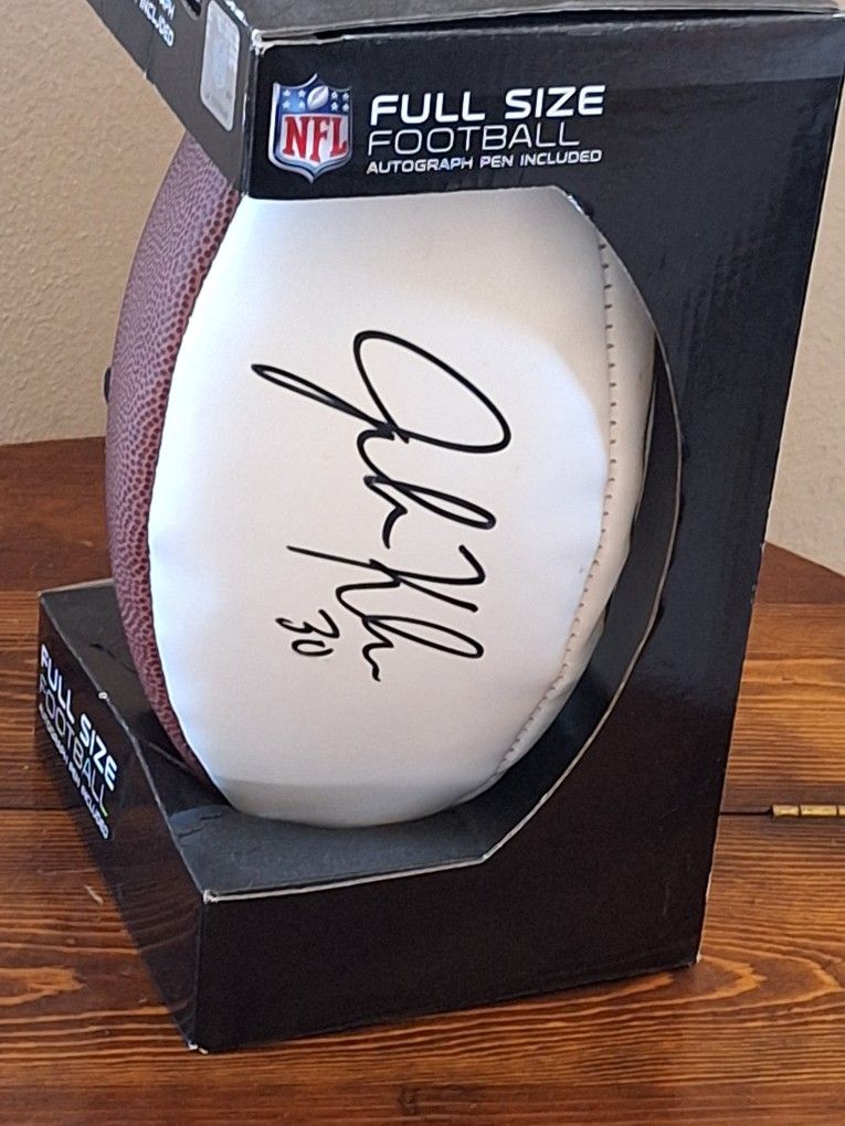 John Kuhn Signed football