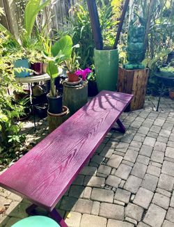 63” Outdoor Garden Patio Bench: 63"W X 15.1"D x 18"H