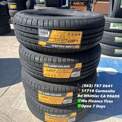 205/65R16 Land Golden New Set of Tires Installed and Balanced Set de Llantas Nuevas Instaladas y Balanceadas