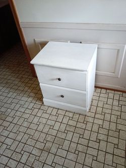 White two drawer nightstand/20 x 17 x 24 inches