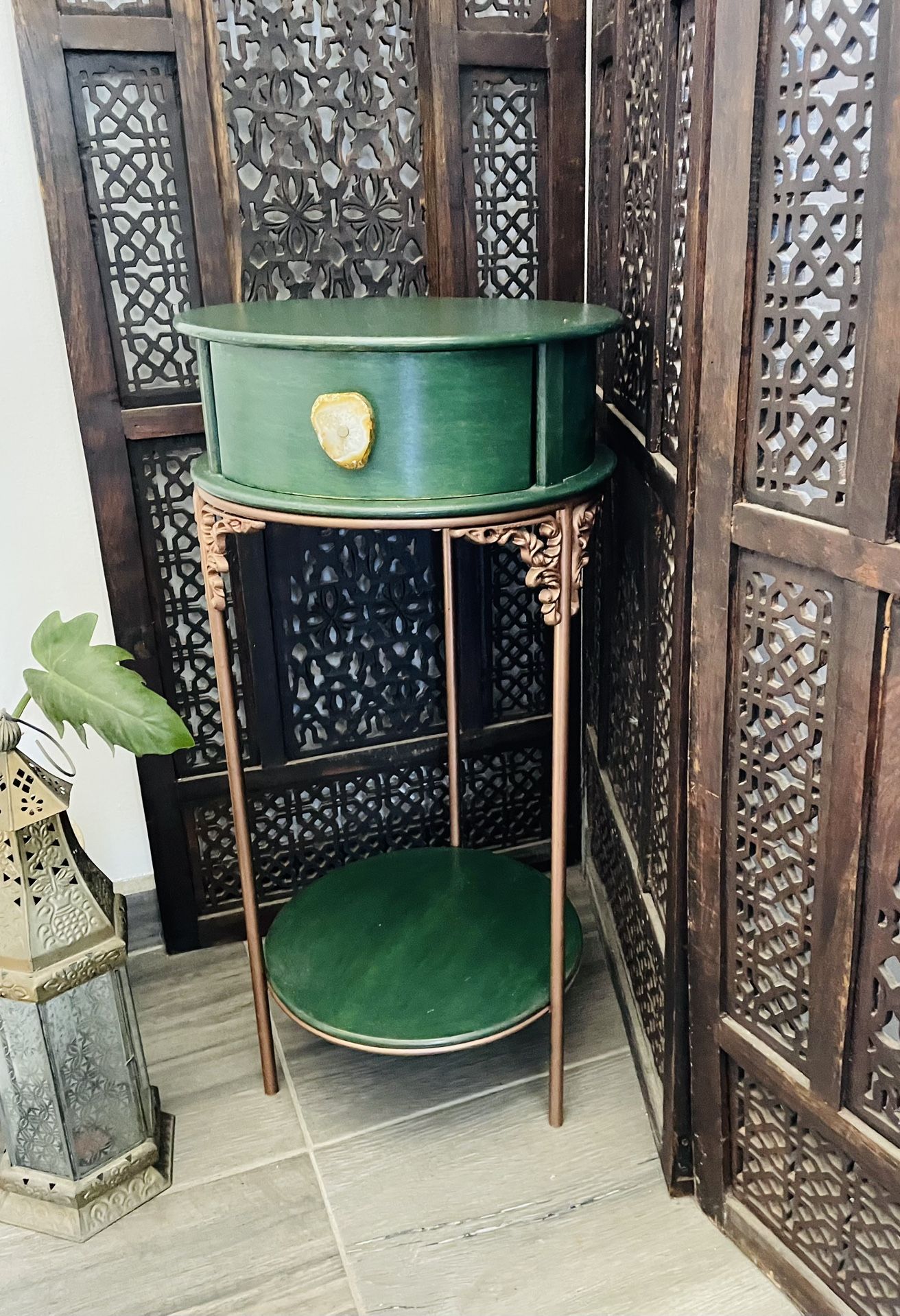 Green Side Table