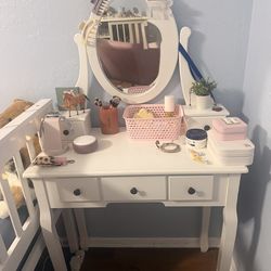 Vanity with chair