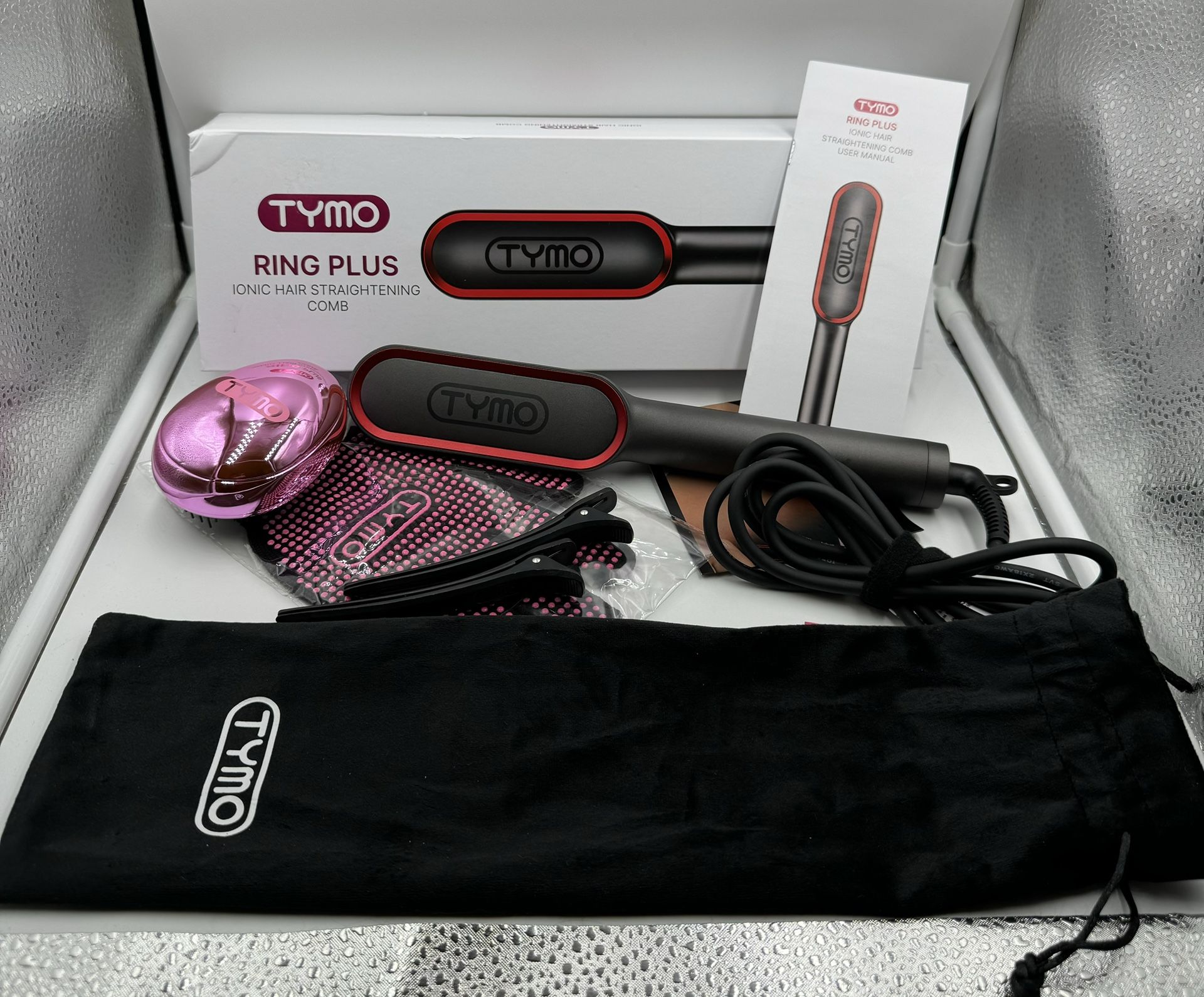 Tymo Ring Plus Hair Straightening Comb Beauty Hair Tool 