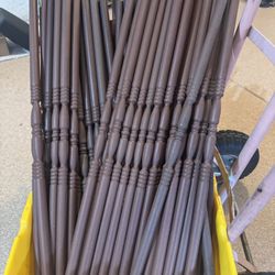 Rust Colored Aluminum Spindles Used Priced Each