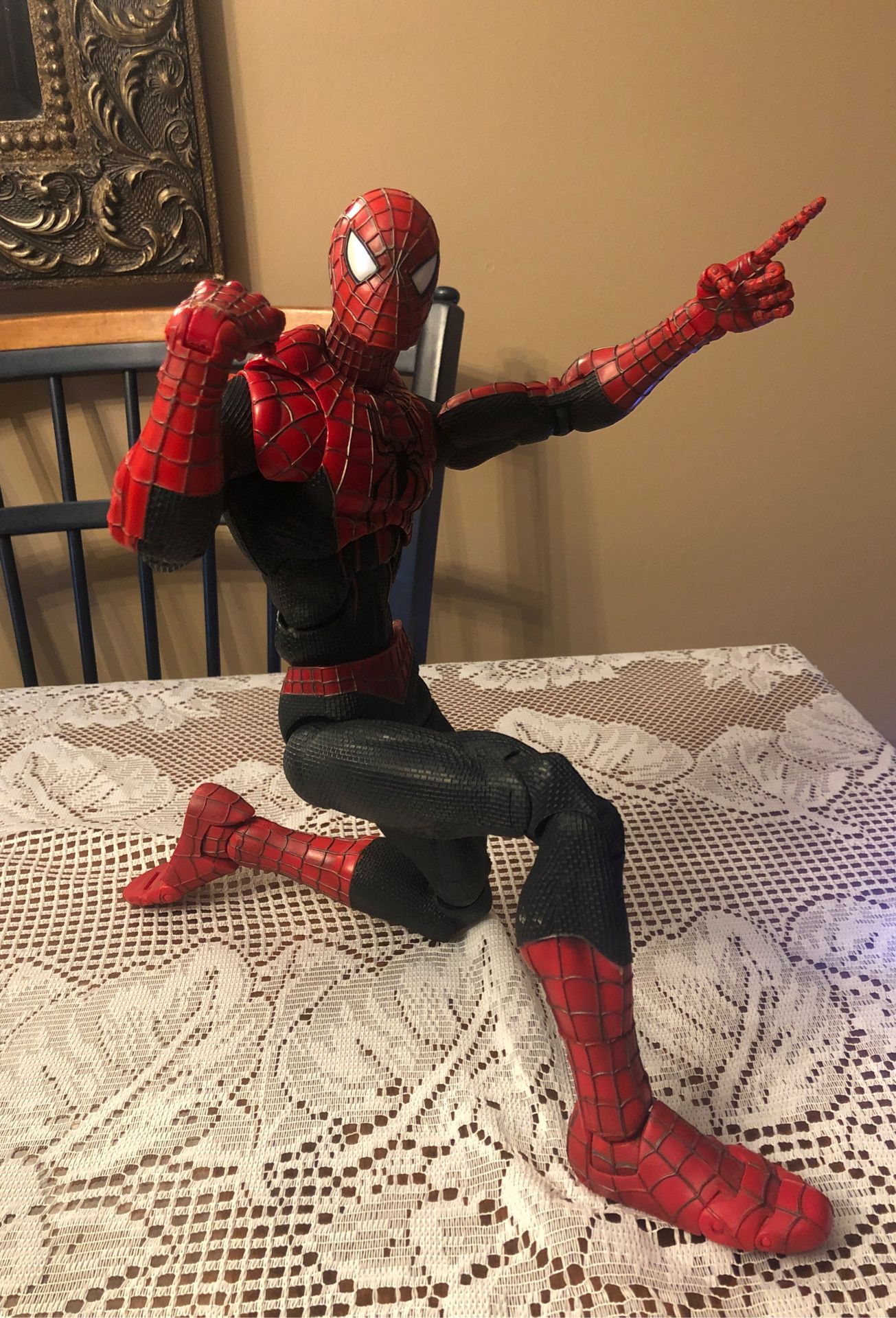 Poseable fully articulated Spiderman Action Figure