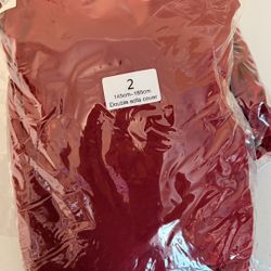 Double Sofa Cover – Size 2 (145cm–185cm) – Burgundy/Wine Red