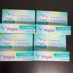Vagisil 2 In 1 Leak Rescue Cream-1oz- 4 Pack -new