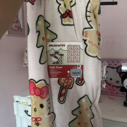 Hello Kitty Gingerbread Blanket 