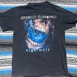 Size Large Avenged Sevenfold 2010 Band T Shirt 