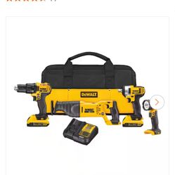 Dewalt Four Pcs Tool Kit, New
