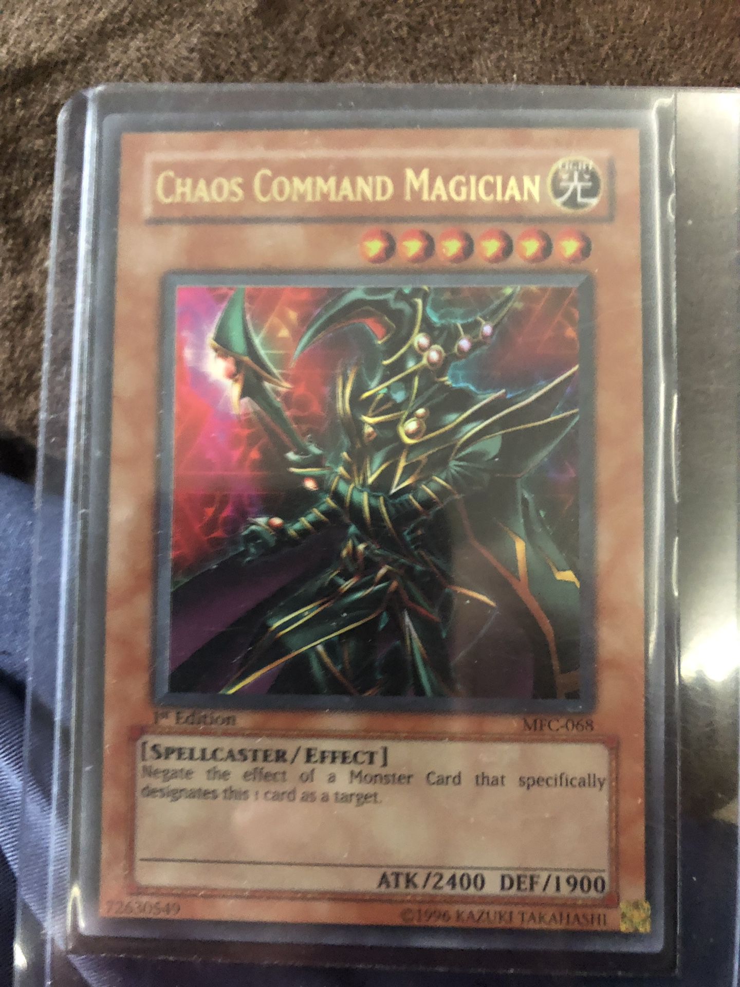 Yugioh card chaos command magician