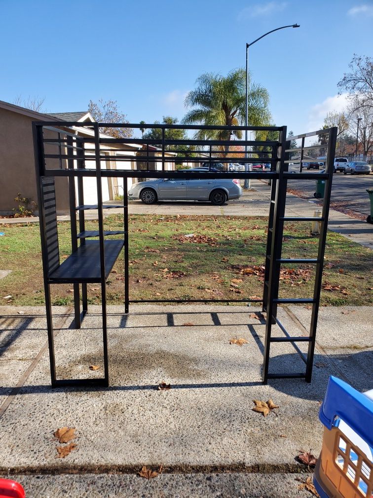 DHP full size loft bed with desk and ladders. In great condition