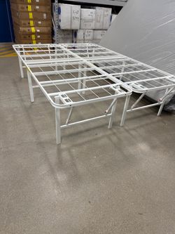 Brand New FULL Size Folding Metal Bed Frame – In Box!