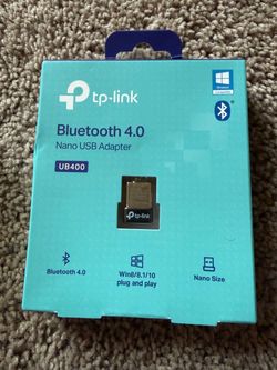 TP-Link UB400 Nano USB Adapter for PC, Bluetooth 4.0 Dongle Receiver, EDR & A2DP