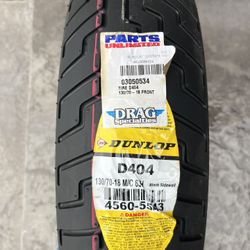 Dunlap Motorcycle Tire 130/70 18 M/C 63H