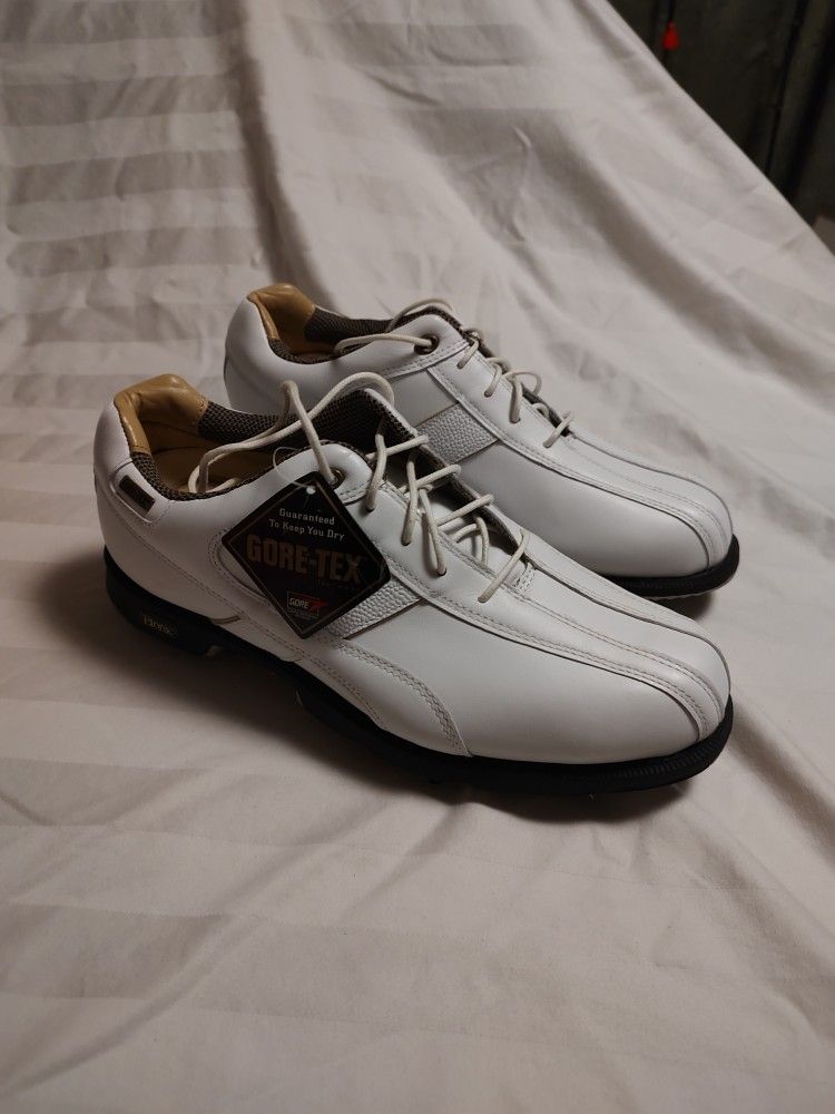 Etonic Difference Golf Shoes Mens 8 White Gore Tex