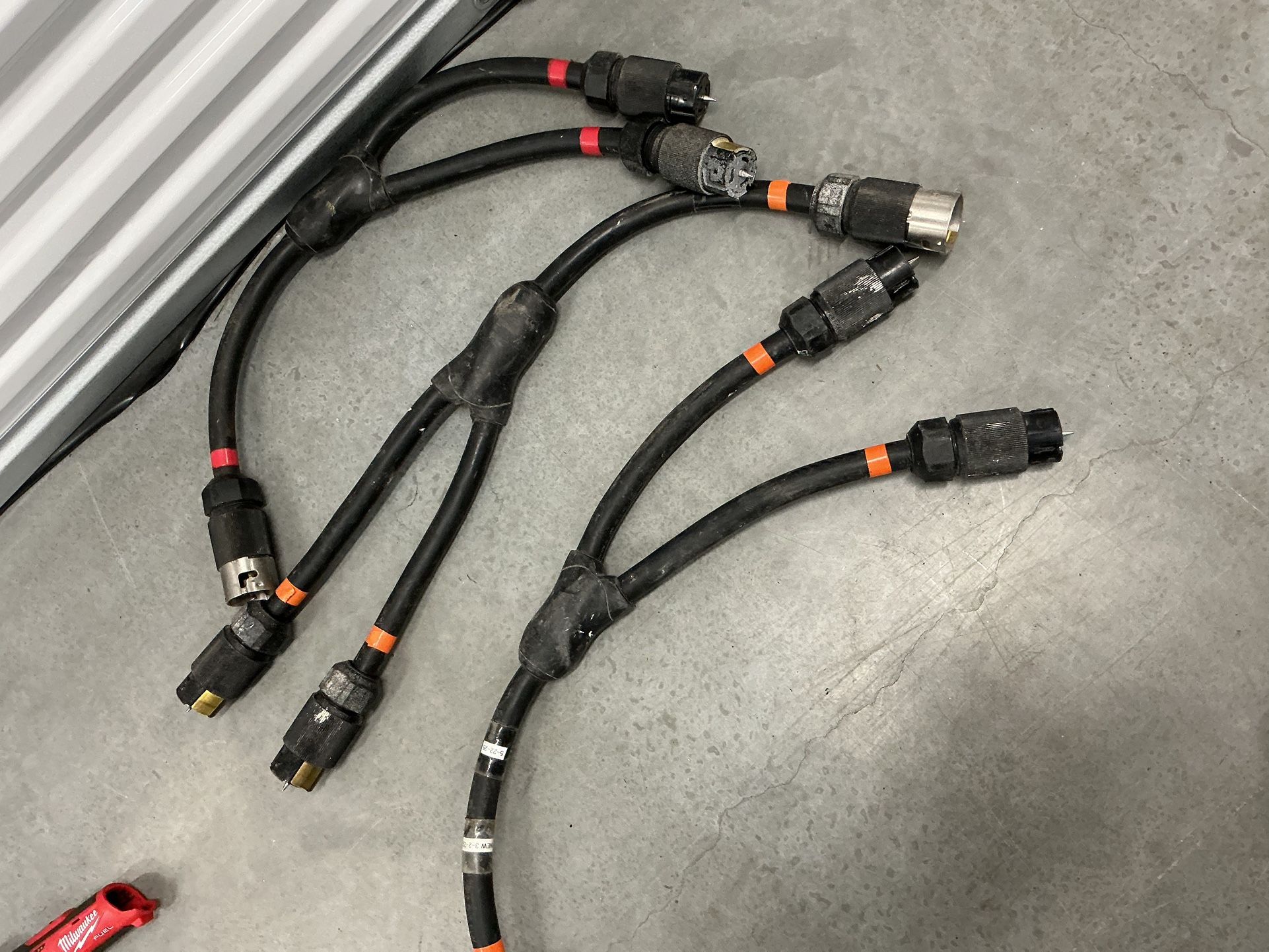 Temporary Construction Y Cable Cords