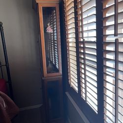 Wood Curio Cabinet
