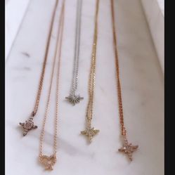 Tiny Cross Pendants, Nothstar Pendant. These Are NEW!! dainty And Mini Style U