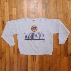 Vintage Washington Huskies Sweatshirt Mens Large Lee Sport USA 90s Grey 1861