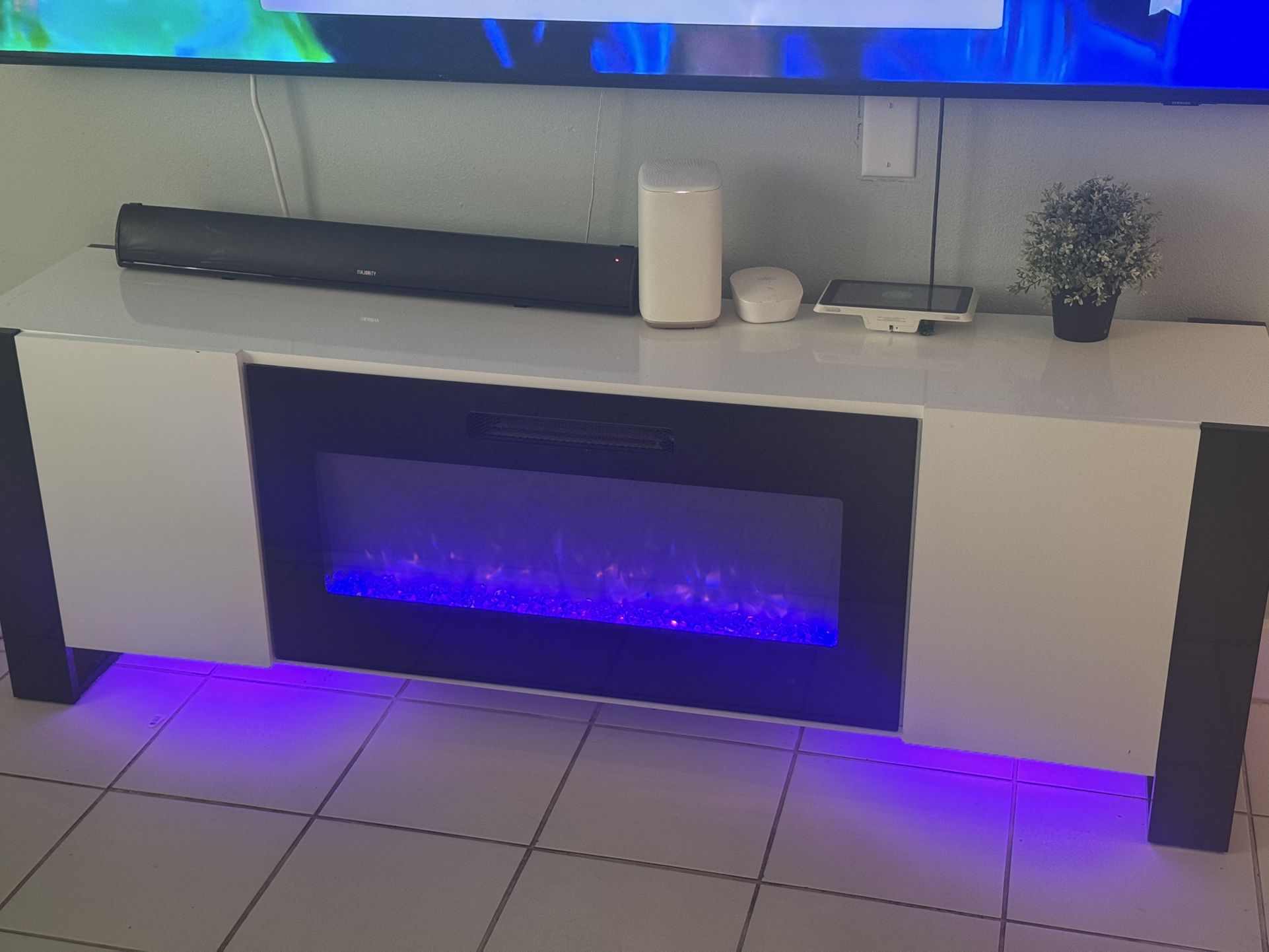 TV Stand With Fireplace