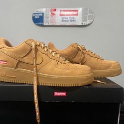 Supreme Nike Air Force 1 Low Wheat