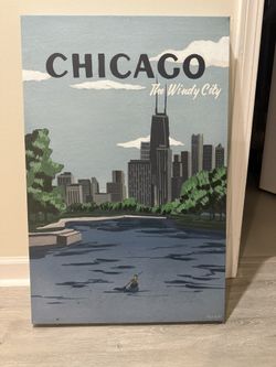 Chicago  The Windy City  Canvas