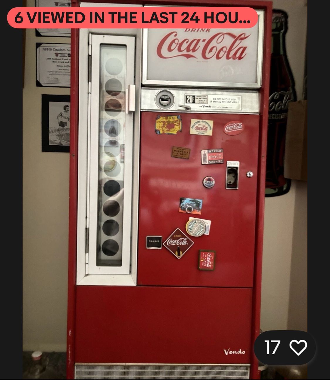 Vintage Coca~Cola Soda Machine