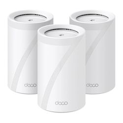 TP-Link Deco Wi-Fi7 BE11000 Tri-Band Whole Home Mesh System (3-Pack) 