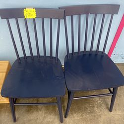 2 Wooden Chairs for $35