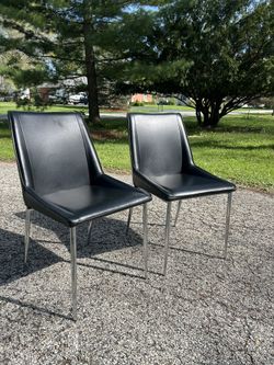 Faux Leather Dining Chairs
