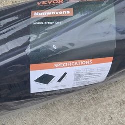 VEVOR Non Woven Geotextile Fabric Under Gravel, 6x100FT 8OZ Driveway Fabric Landscape Fabric, Heavy Duty Weed Barrier Fabric, Ground Cover Weed Contro