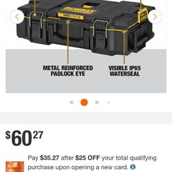 DEWALT
Toughsystem 2.0 Small Tool Box