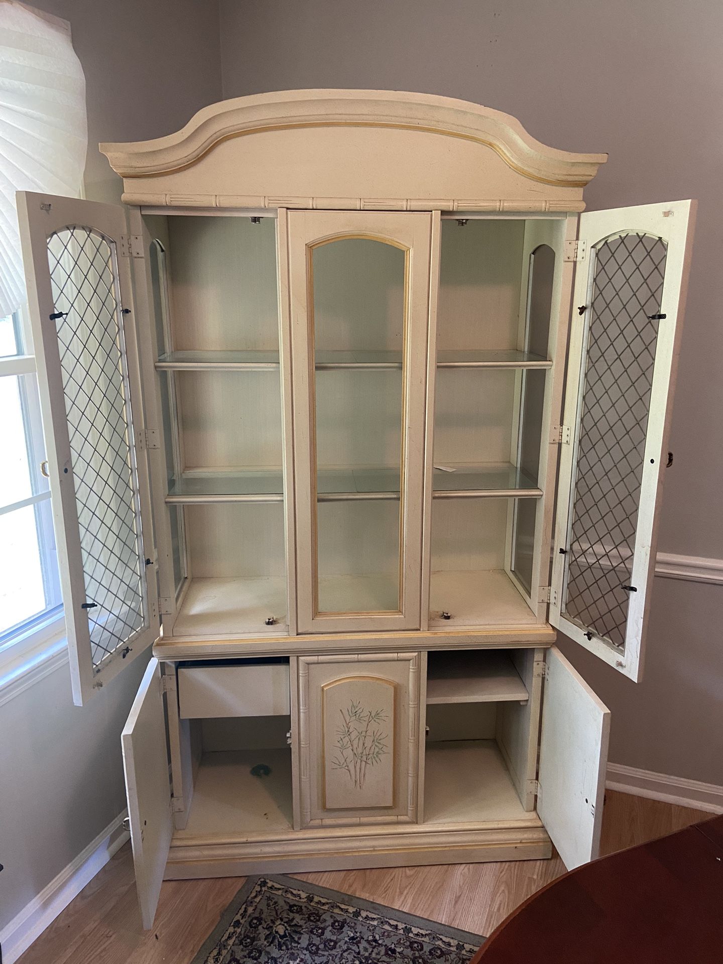 China Cabinet Good Condition 77”H 40”W 1 Piece 