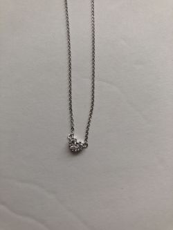 Silver heart necklace