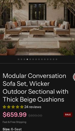 SALE Grand Patio Outdoor 7 Piece Sectional